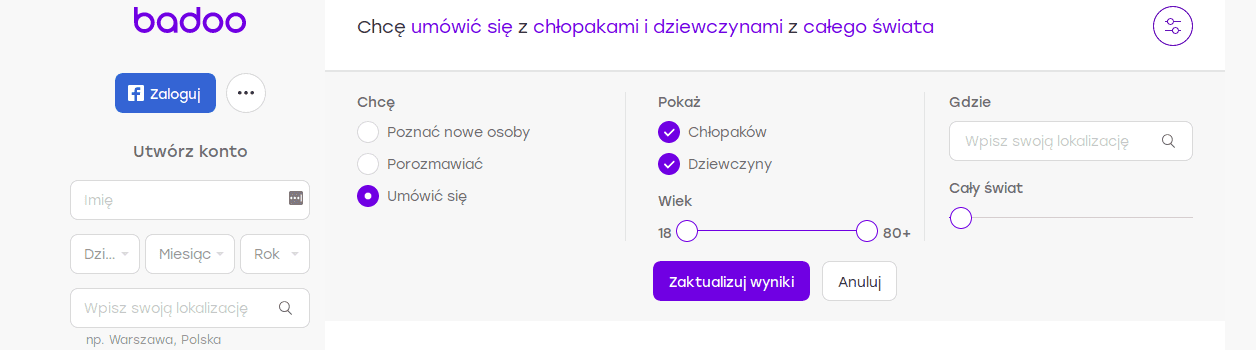 Badoo na znajomi facebooka z Skorzystaj z